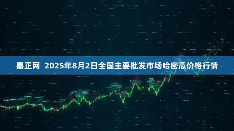 嘉正网 2025年8月2日全国主要批发市场哈密瓜价格行情